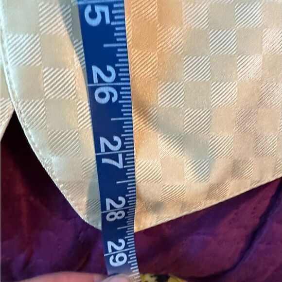 Andrew Fezza XXL vest sunny light yellow - checkered pattern - white back - Picture 5 of 5